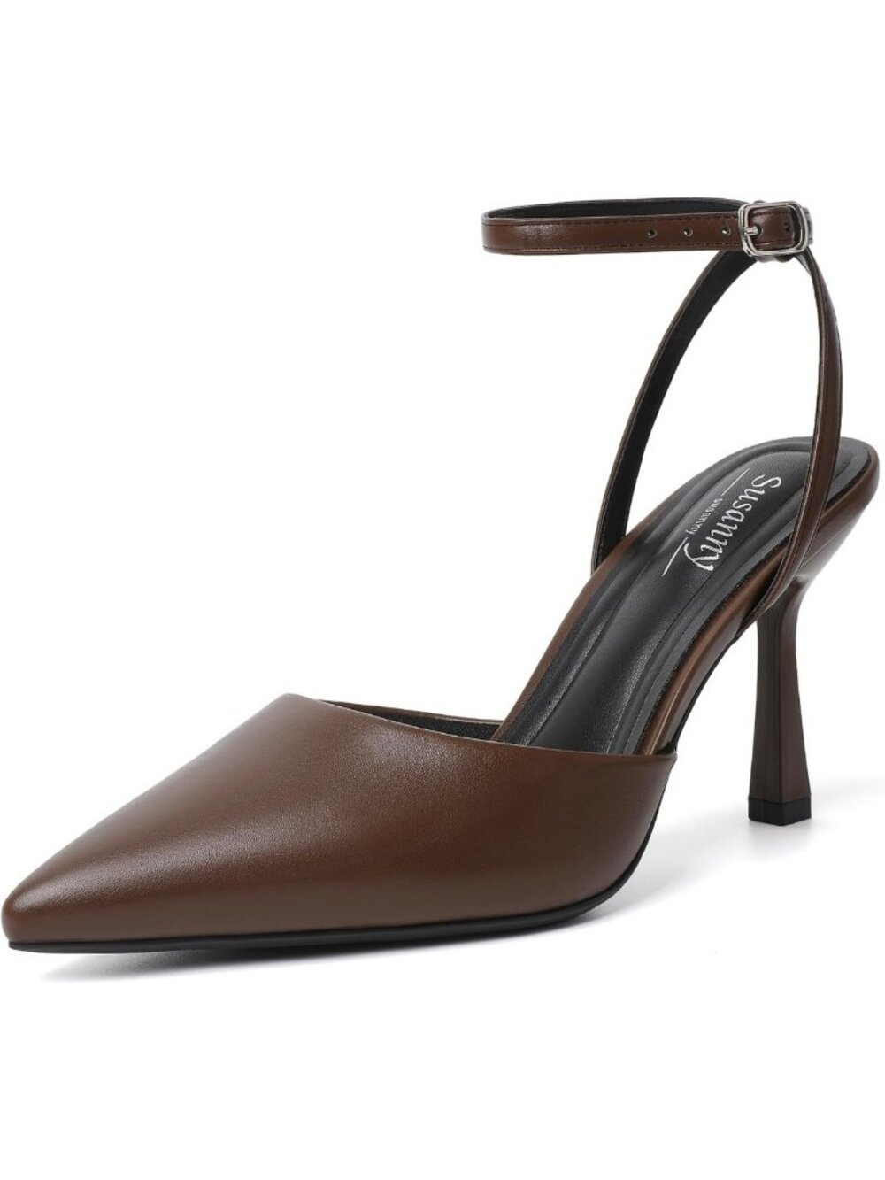 Chic Closed Pointed Toe Strappy Stiletto Heels - Elegant Dressy Pumps for Women